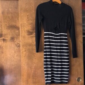 Bebe mock sweater dress Xs